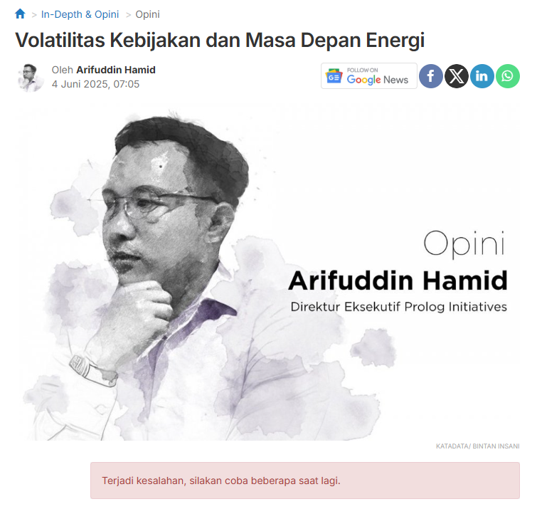 Publikasi Opini Kebijakan Energi